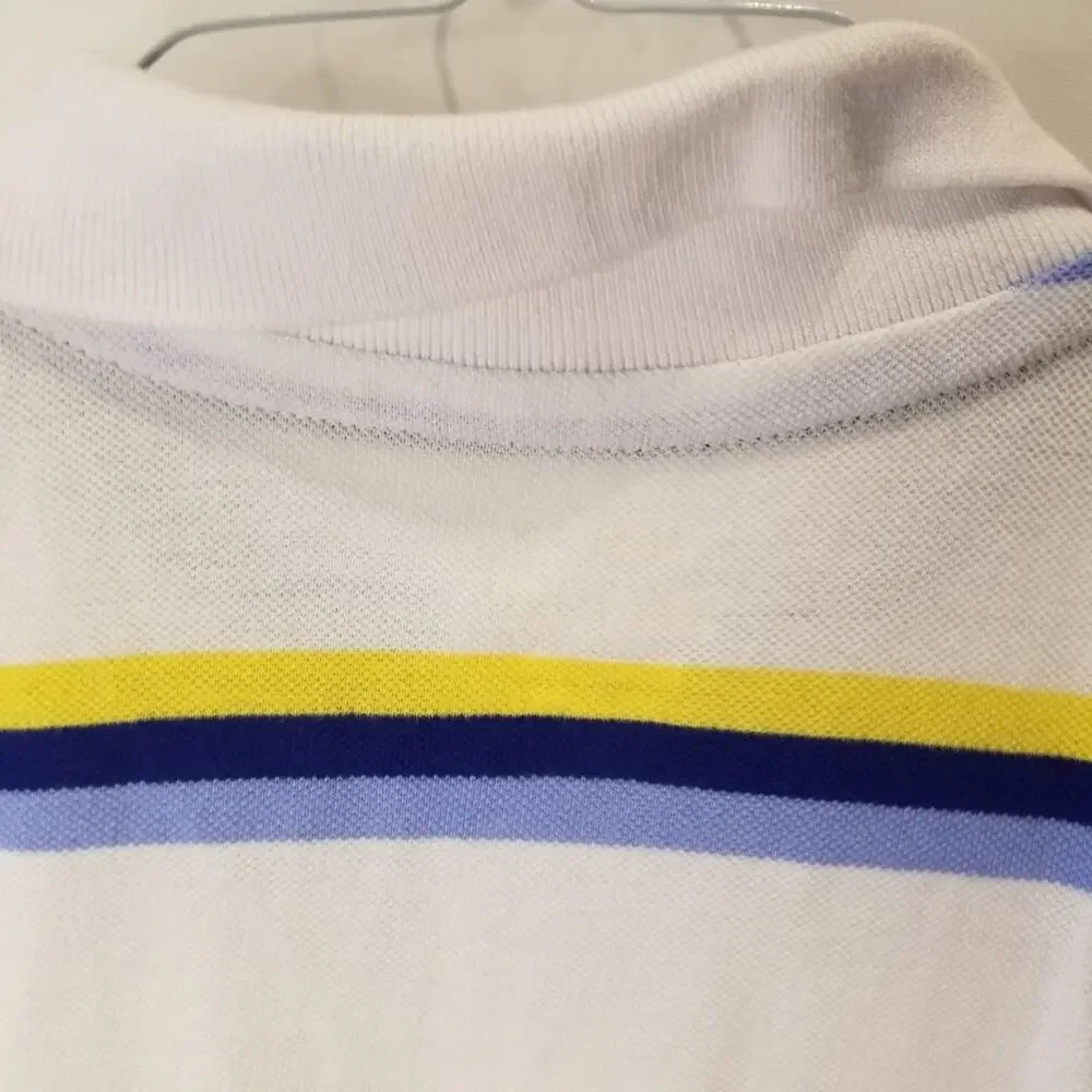 Childrens Place Boys Cotton Collared Tee‎ Lightweight Stripped T-Shirt Size 7/8